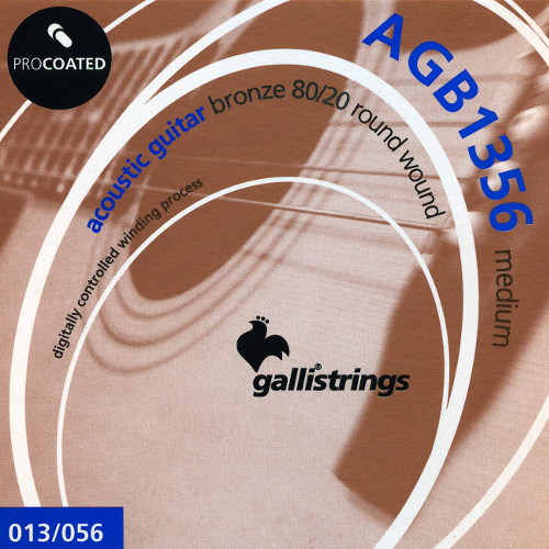 Galli AGB1356 ProCoated akusztikus gitár húrszett (.013)