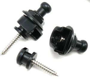 Hevederzár/ strap lock, black (2 db-os szett)