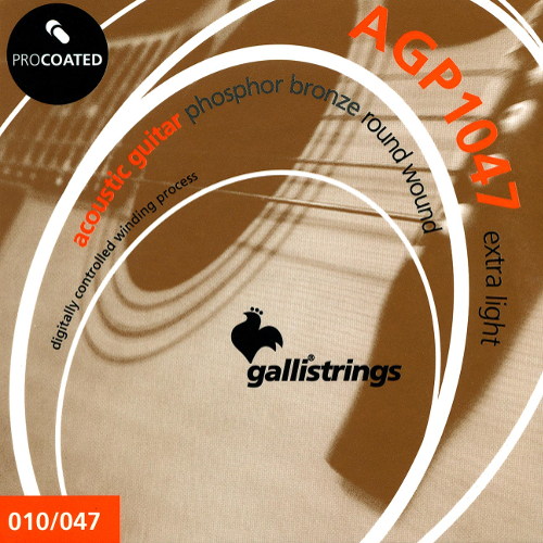 Galli AGP1047 ProCoated akusztikus gitár húrszett (.010)