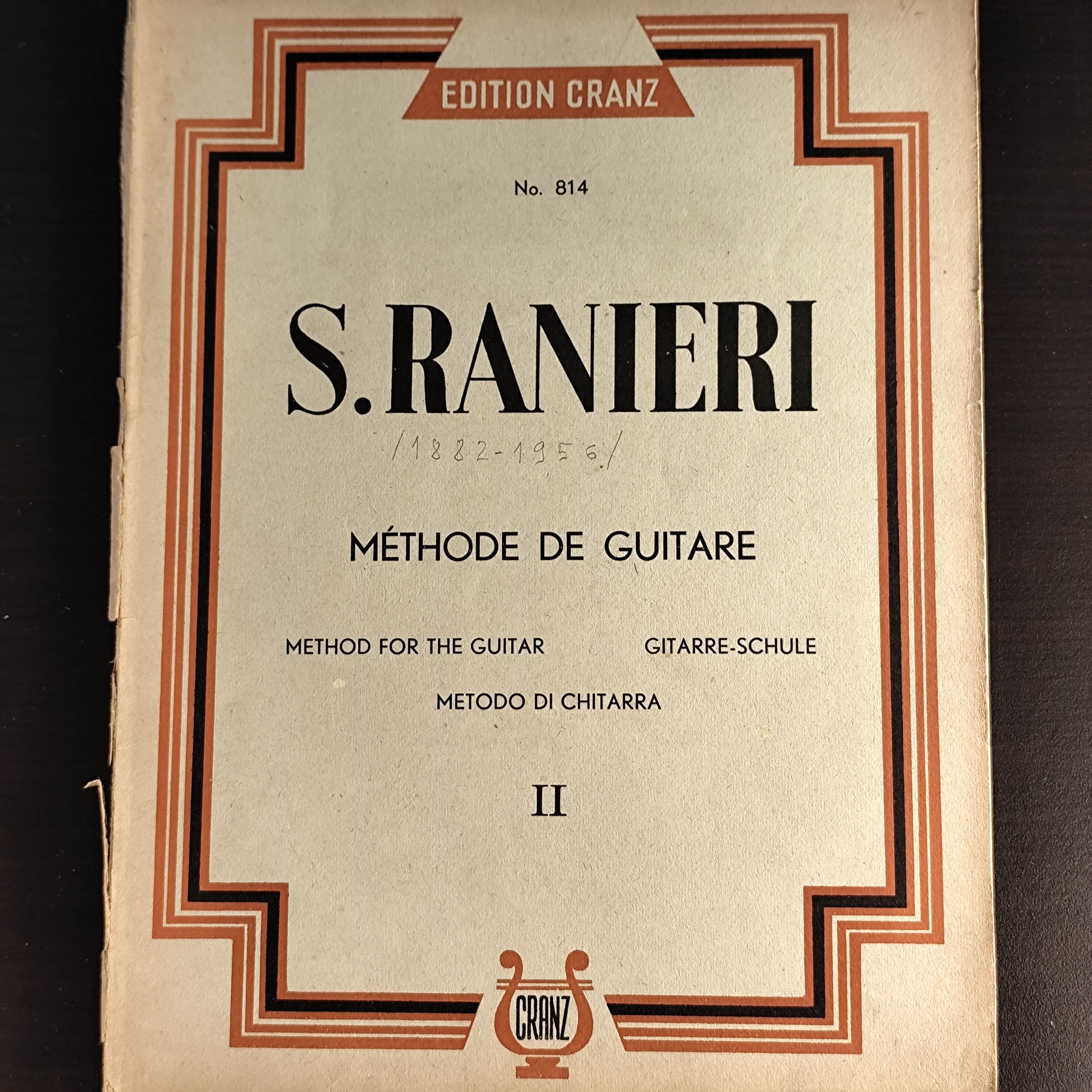 Ranieri, Silvio: Méthode de Guitare II.