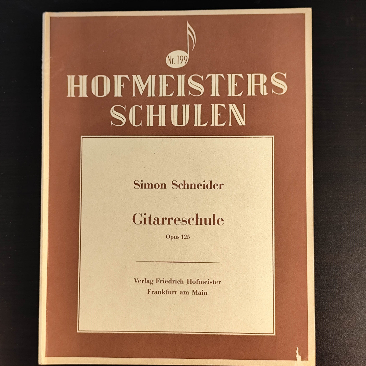 Simon Schneider: Gitarrenschule Opus 125