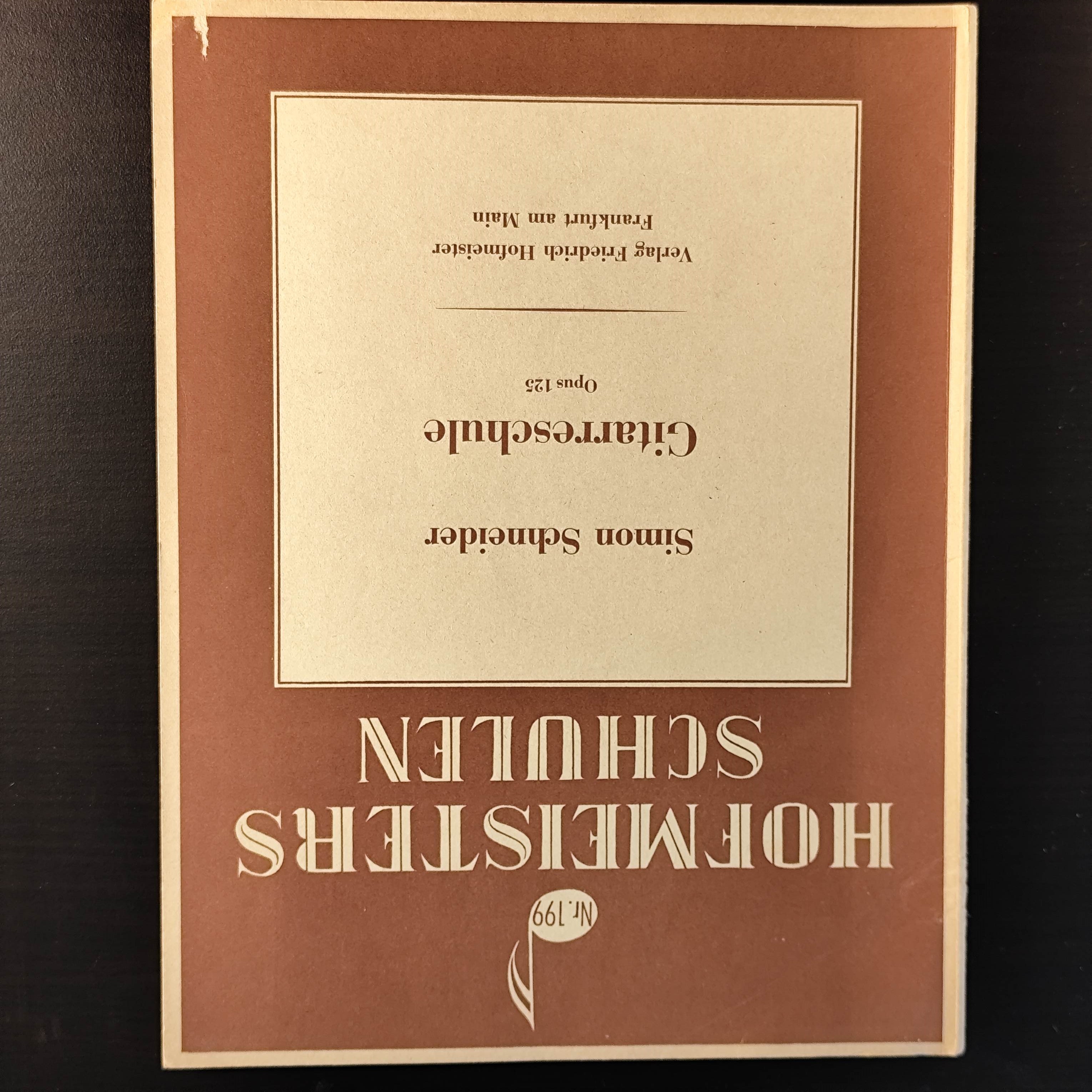 Simon Schneider: Gitarrenschule Opus 125