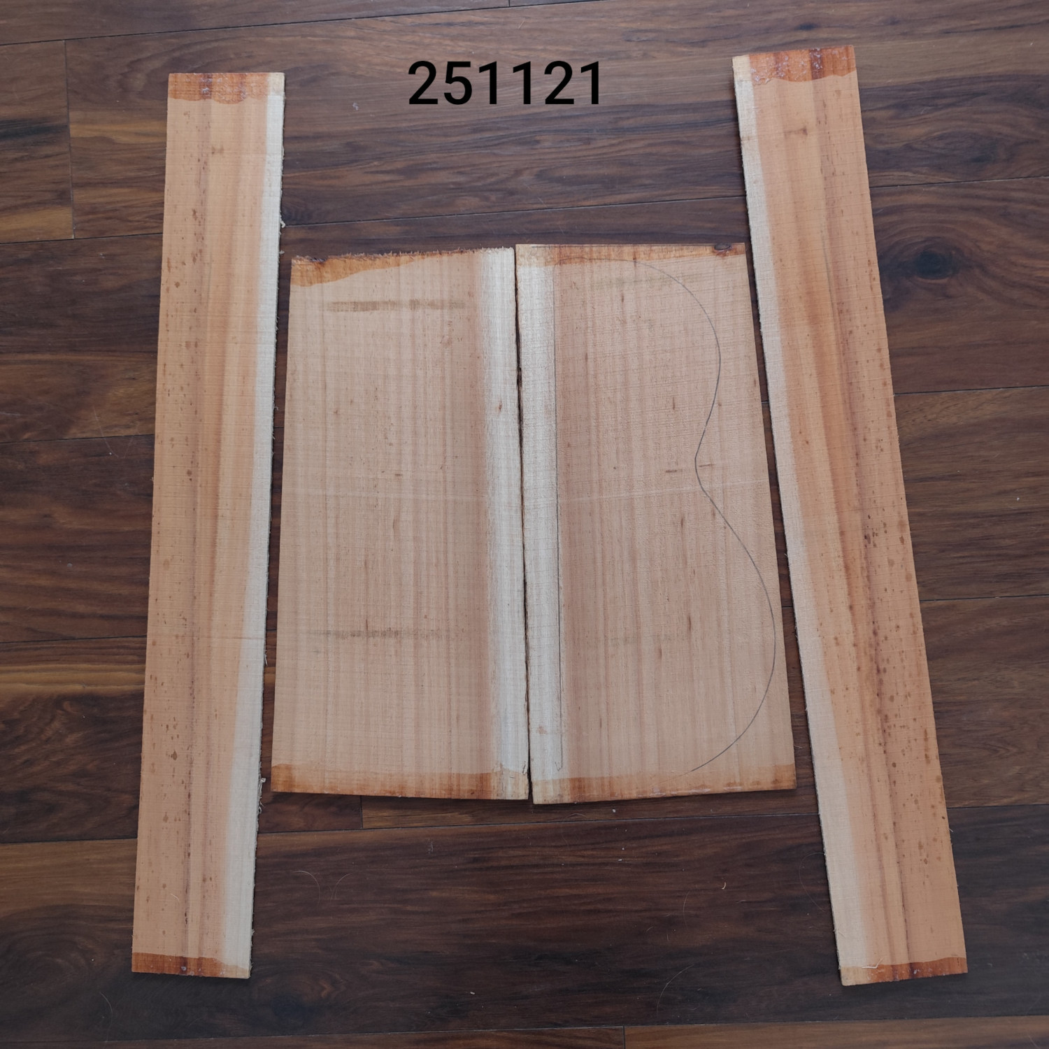 Australian Blackwood hát/oldal szett nr. 251121
