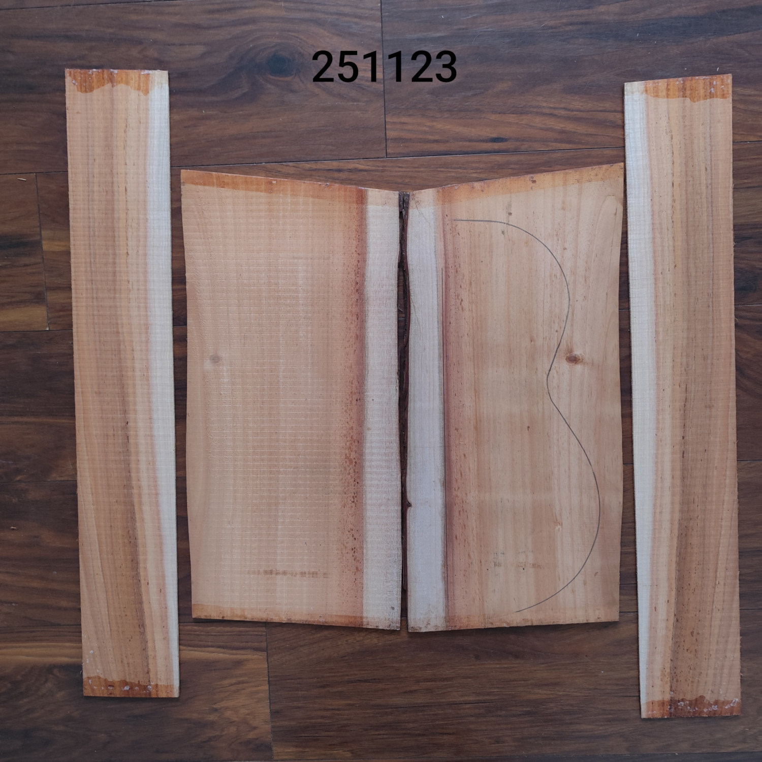 Australian Blackwood hát/oldal szett nr. 251123