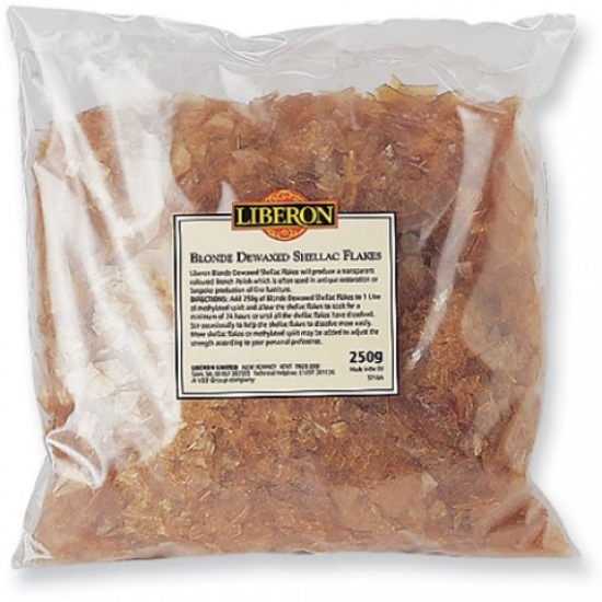 Liberon Blonde Dewaxed Shellac Flakes 500g